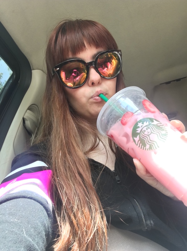 selfie pink drink- damged results